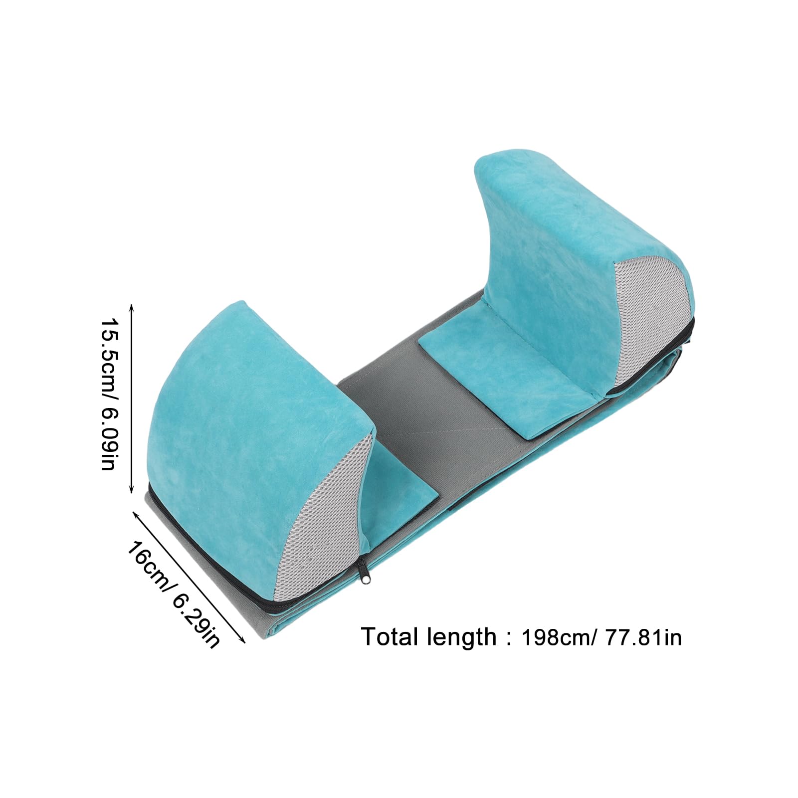 Cojín de Apoyo Lateral para Silla de Ruedas, Respaldo Lumbar | Antideslizante, Tela Esponja, Ajuste Flexible, Uso en Casa y Centros Médicos