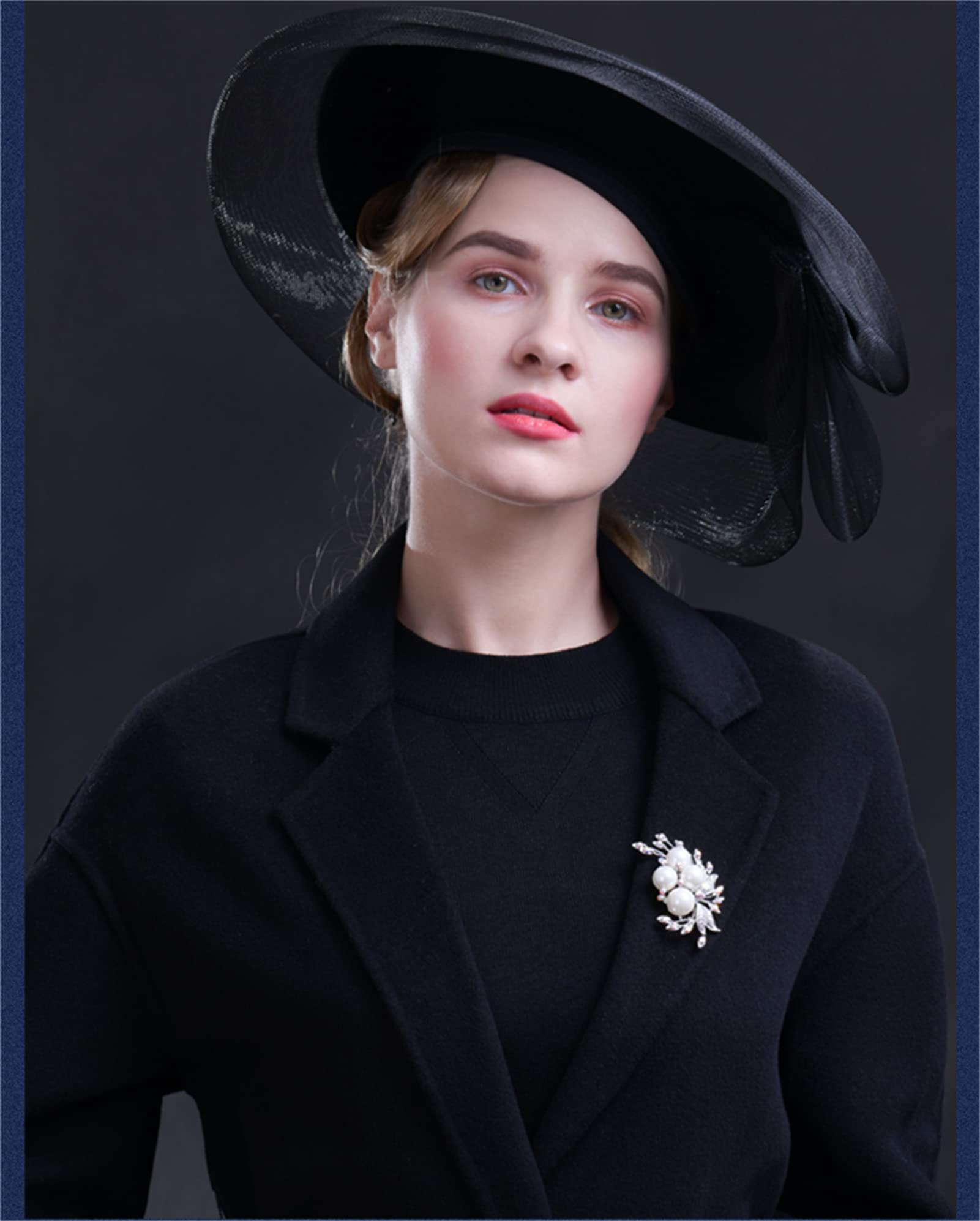 Accessori di Perle finte di Atmosfera di Lusso Spilla Spilla Femminile Spilla Cappotto Giacca Decorazione Accessori semplici