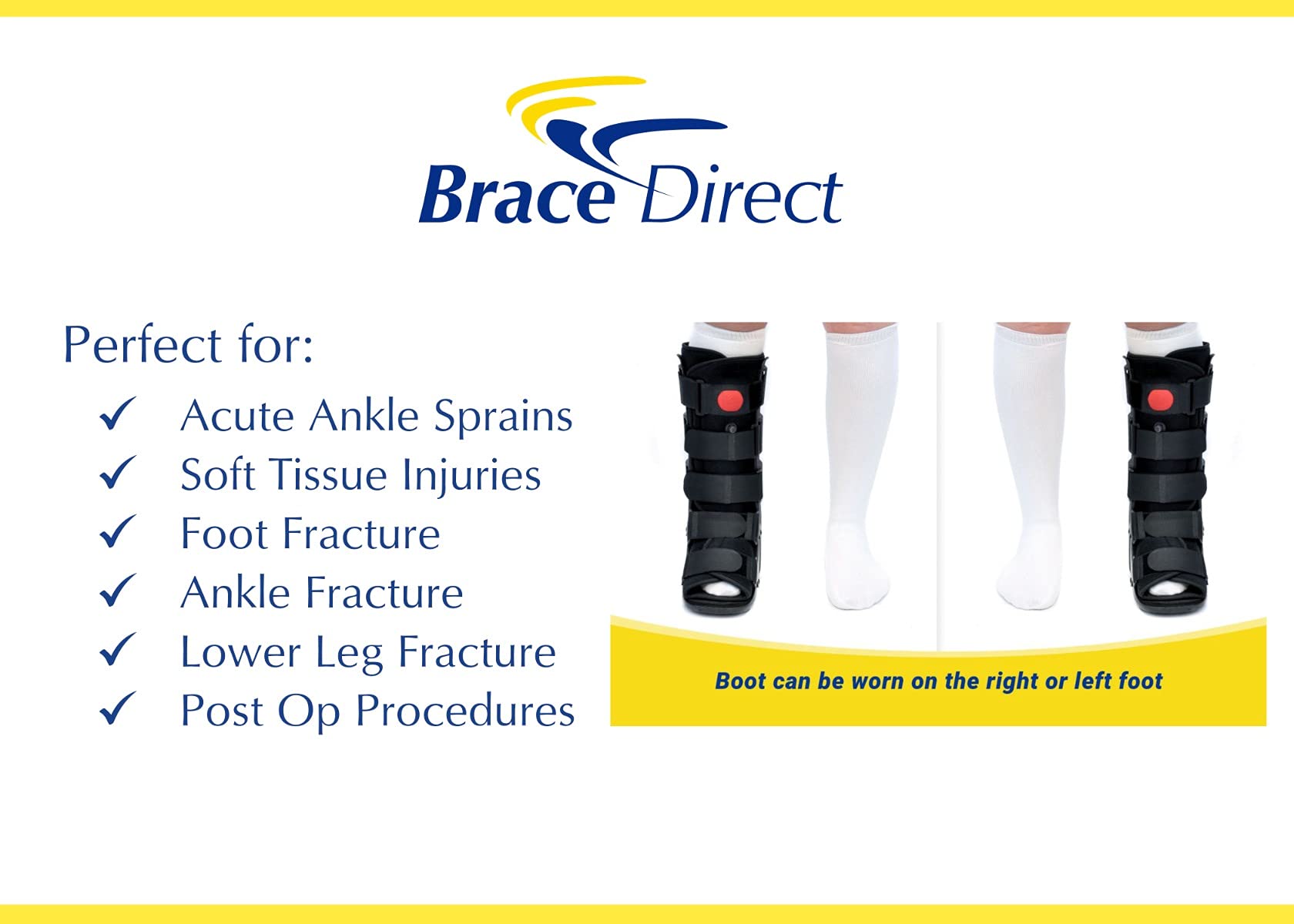 Air CAM Walker Fracture Boot Tall Full Medical Recovery, Protection