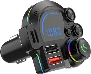 Bil radio trådlös adapter | Stöd för dubbla USB-portar | FM-sändare adapter för bilradio | För pendlare resor familjeresor SUV Caravan Sedan