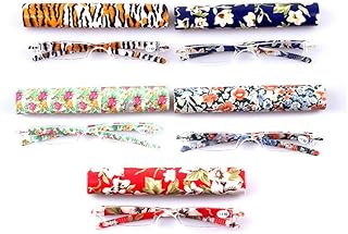 mincl/Readers 5 Pack of Thin and Elegant Womens Reading Glasses with Beautiful Patterns for Ladies (5-Pack-Floral, 3.0)
