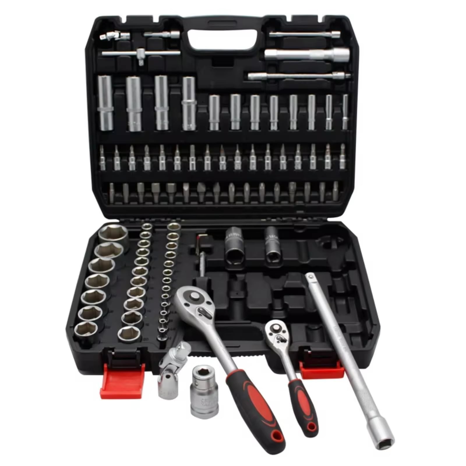 Chiavi a Cricchetto 94 Pezzi Set Strumenti Meccanica Presa Lunga Mars Maniglia A Cricchetto Punte Barra Prolunga Kit Di Strumenti Di Riparazione Combinato Chiave