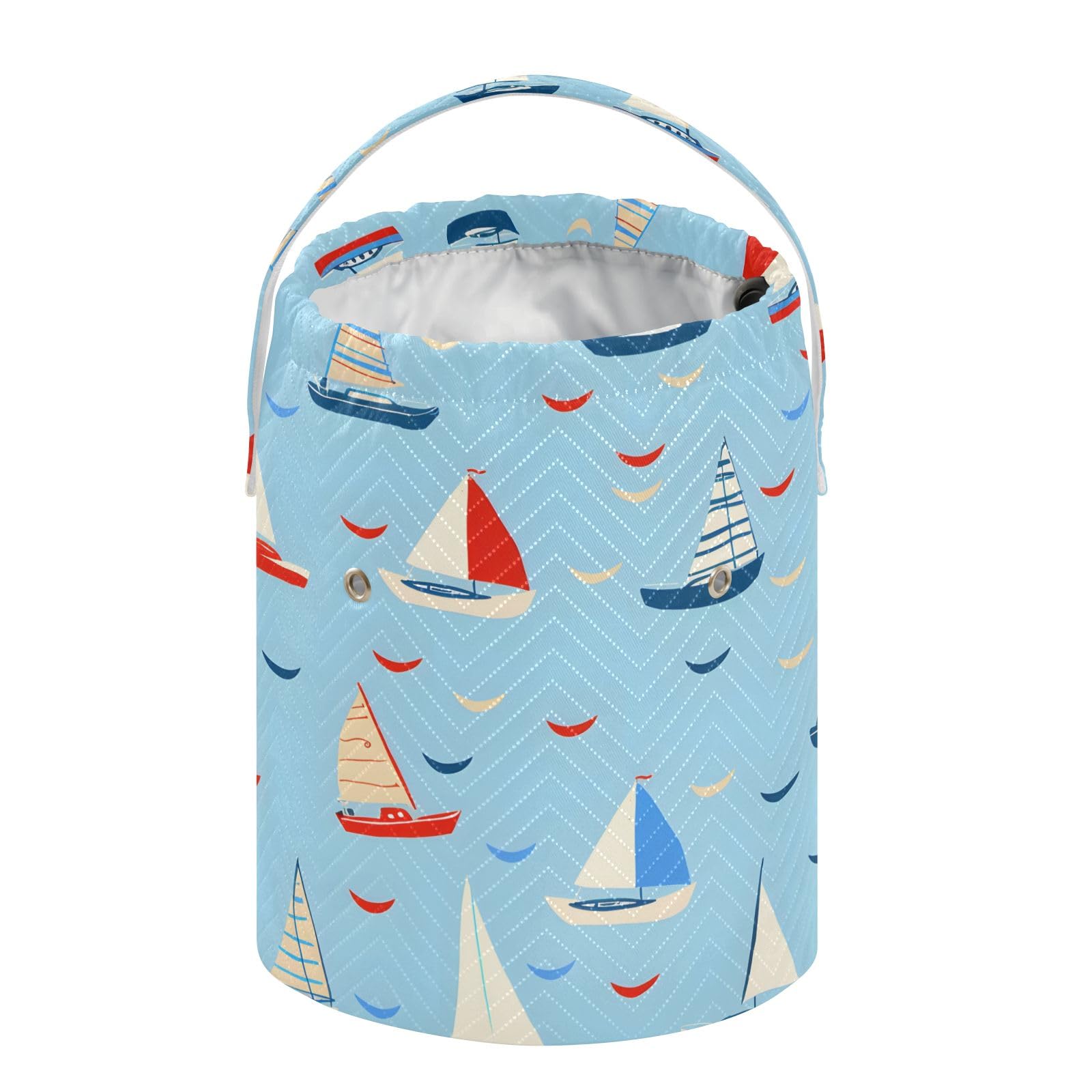 Yarn Storage Bag Small Crochet Bag Knitting Bag Organizer Boats Yarn Bags for Crocheting Basket