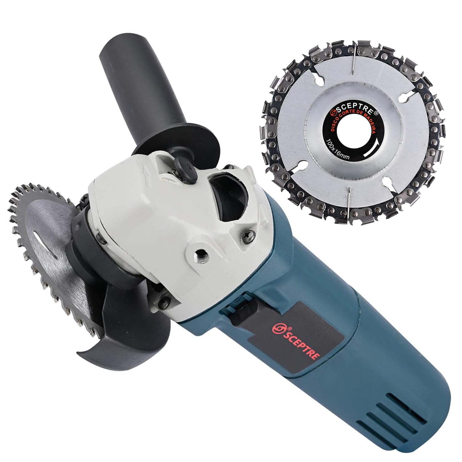 SCEPTRE SP 6100 Angle Grinder Machine SIDE SWITCH with Handle Strong Tough & Super Power Advanced Engineering Tool with Grinding and Chain Wood Carving Disc (Combo Pack) (B0CGDTRK6X) Amazon Price History, Amazon Price Tracker