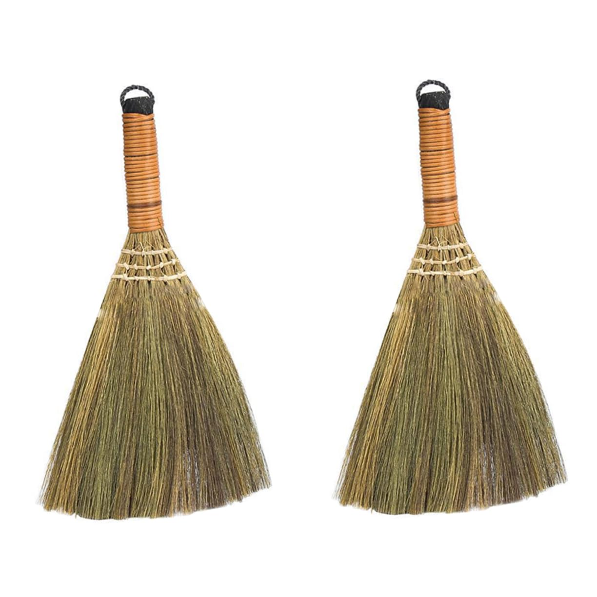 MUCKLILY 2Pcs Small Broom Desk Cleaning Tool for Home Dust Removal Space Saving Design with Bristles for Quick Cleanups and Everyday Use