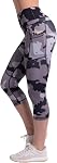 CompressionZ High Waisted Capri Leggings for Women Tummy Control - Workout Yoga Pants Black Small