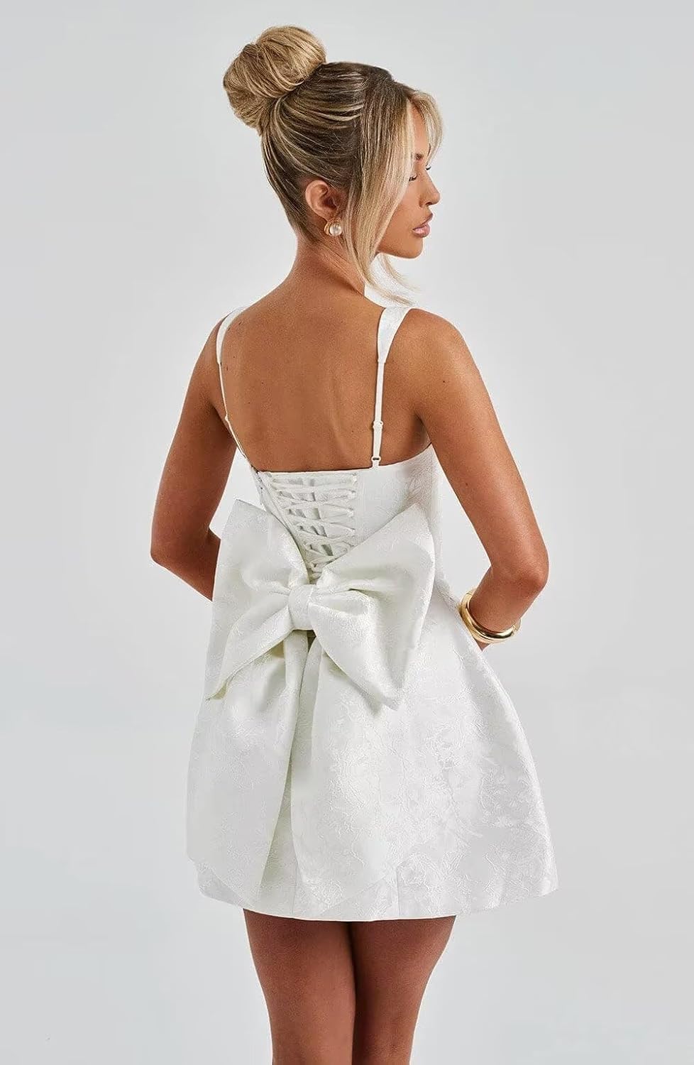 Satin Homecoming Dresses for Teens Short Prom Dress with Bow A Line Mini Cocktail Party Gowns