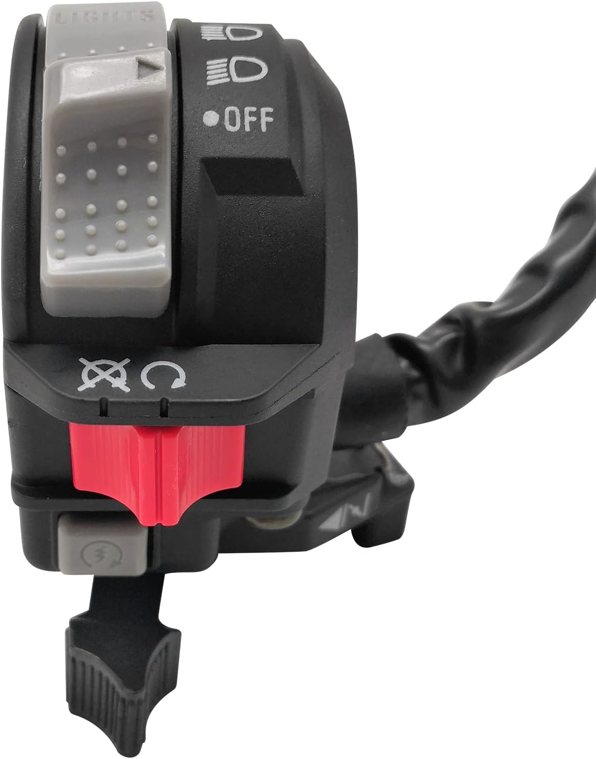 Control Switch Button Engine Start Run Off Headlight for Yamaha ATV Big Bear 250 400 Bruin 250 350 Grizzly 350 400 660 Kodiak 400 450 Raptor 350 660 Wolverine 350 450 YFM,OEM#5LP-83973-01-00