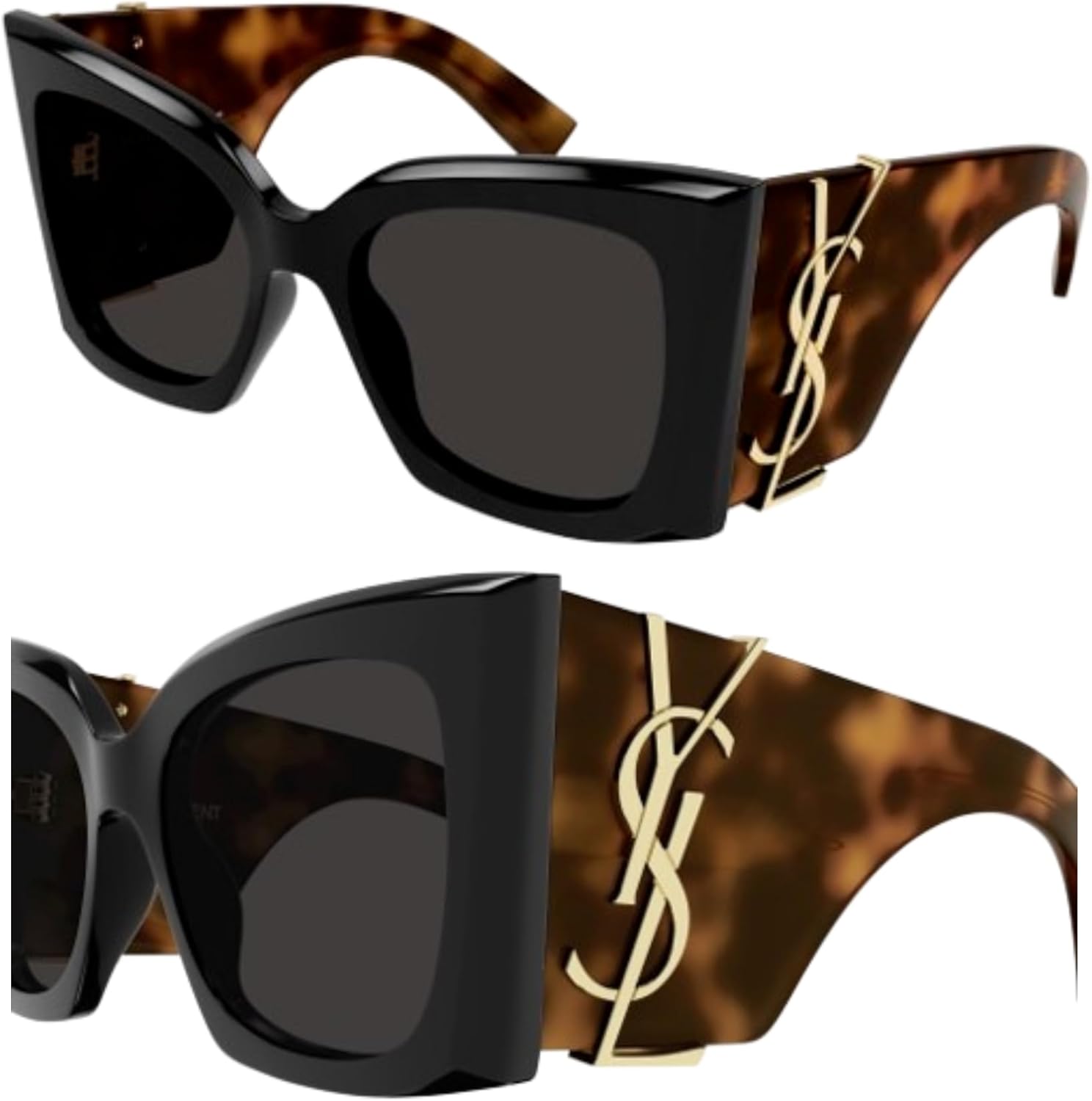 SAINT LAURENT SL M119 BLAZE YSL Monogram Logo Sunglasses with eSHADES Luxury Eyewear Kit Bundle - Image 2