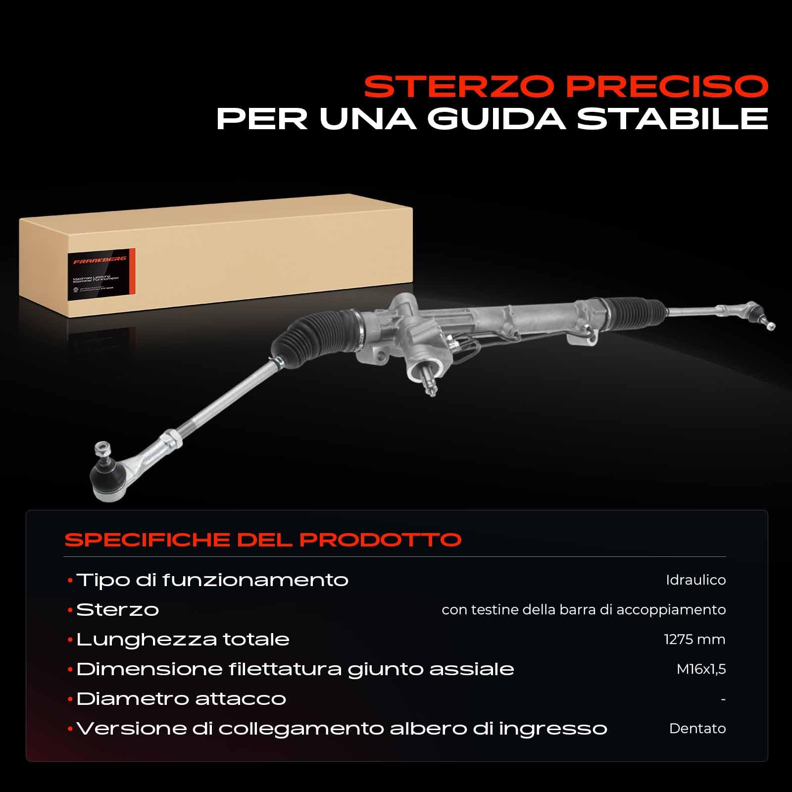 Frankberg Tiranti Ingranaggio dello sterzo Compatibile con Mondeo III Turnier BWY Mondeo III B5Y Mondeo III Berlina B4Y Replace# 7294407