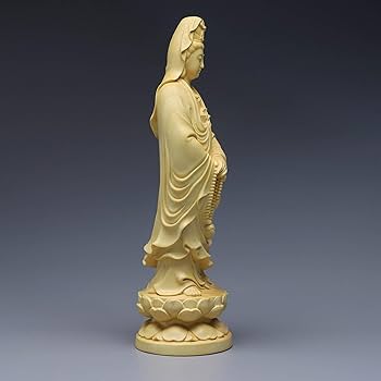 彫刻品　観音 立原彫刻】新作 木彫り 仏像 九龍観音 観音菩蕯 観音像 置物