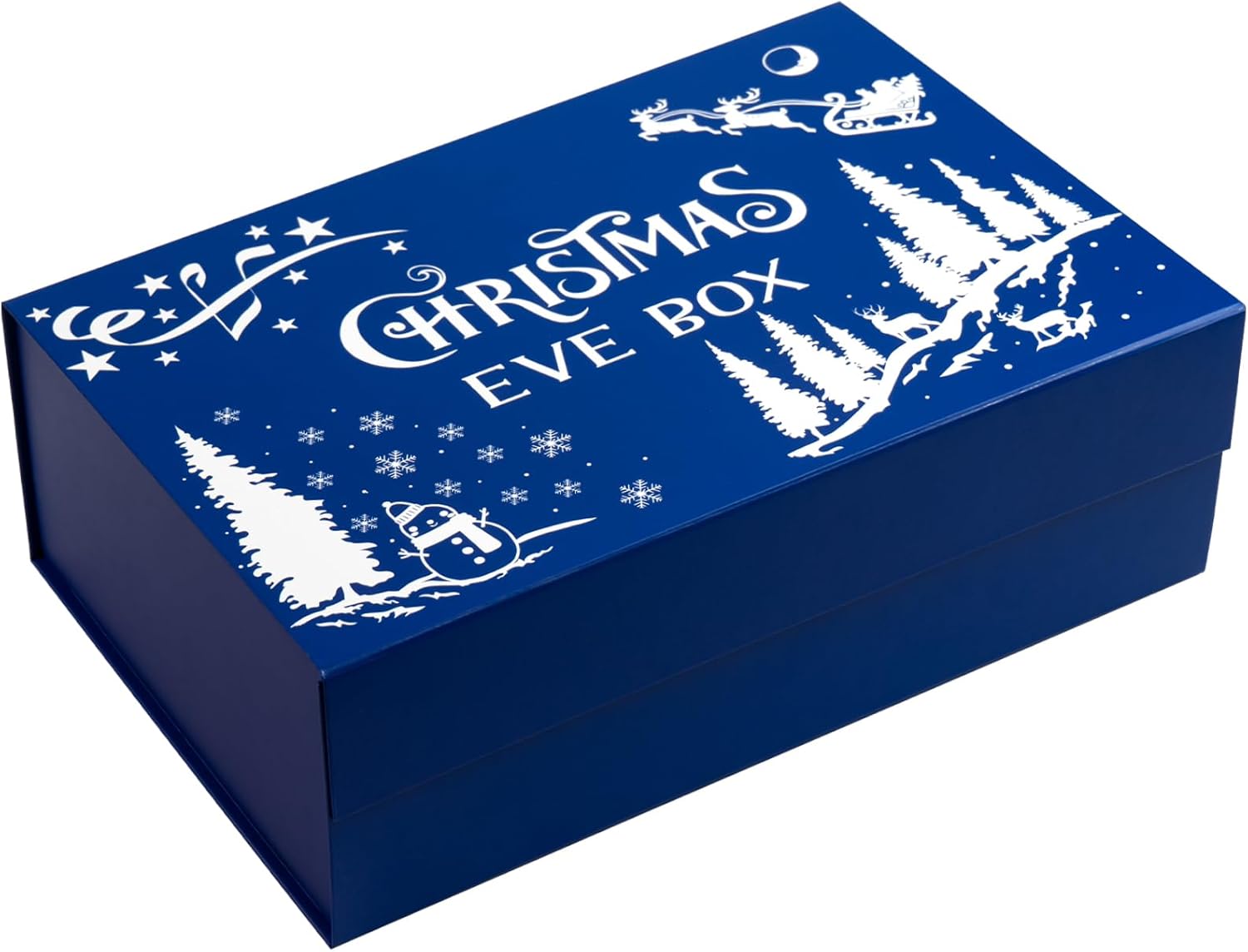 WRAPAHOLIC 1 Pcs Christmas Gift Box with Lid 13.3 x 9 x 4