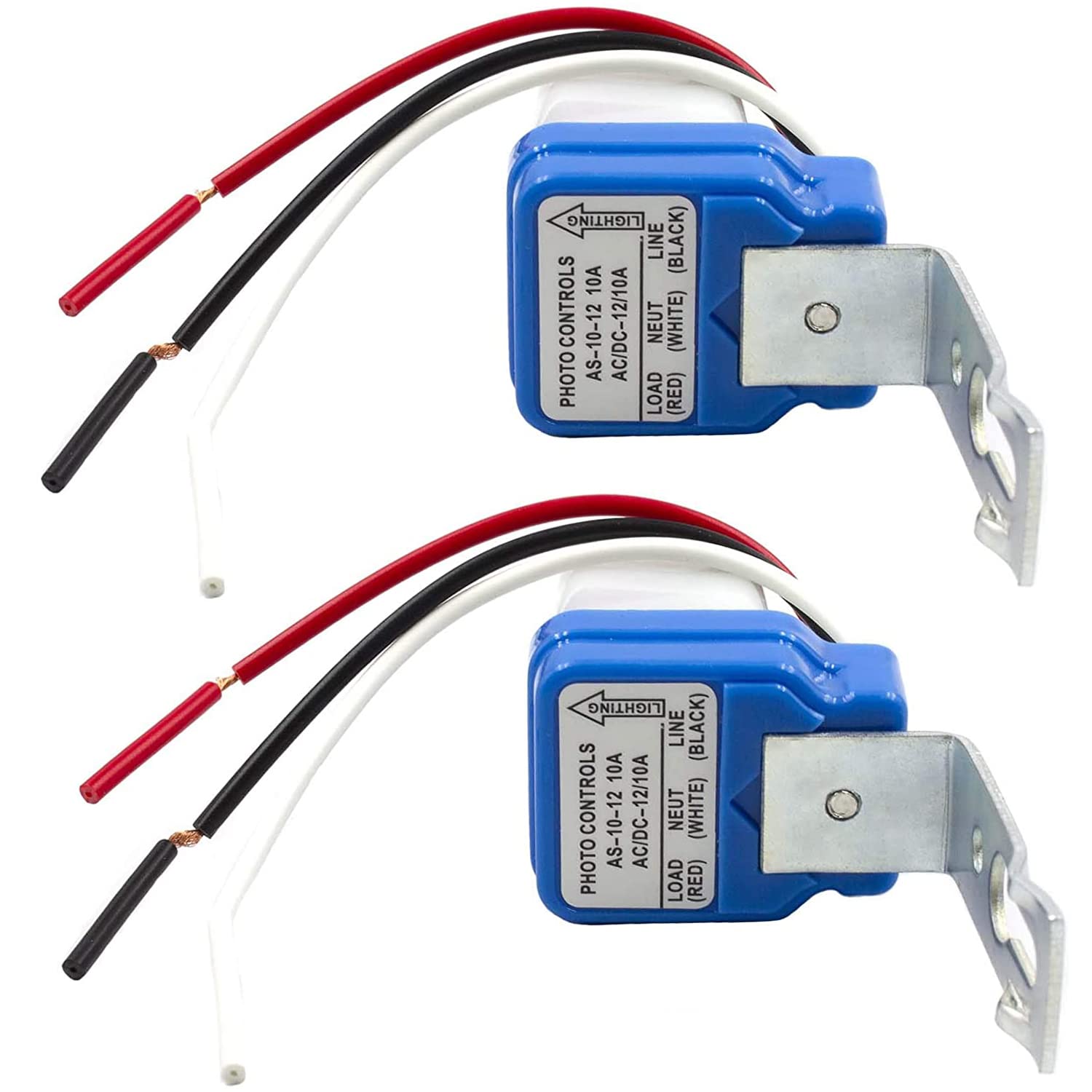 Greluma 2 Pcs AC/DC12V 10A Automatico Auto On Off Interruttore luce fotocellula Interruttore sensore luce fotocellula