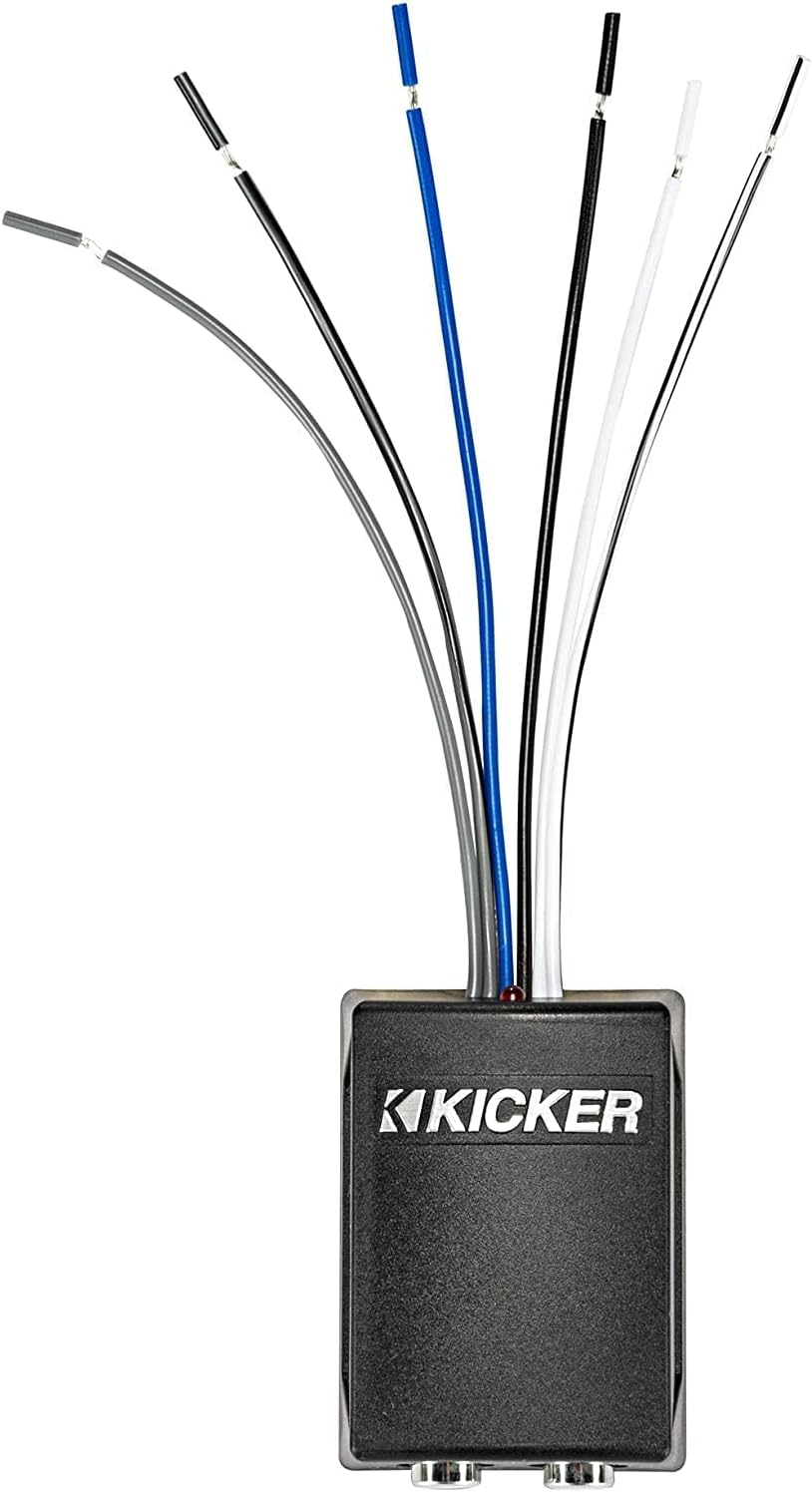 Kicker 46KISLOC2 Speaker Wire-to-RCA Line-Out Converter w/LOC+12v Turn on Lead