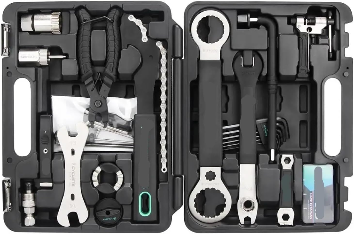 Pro Bicycle Repair Tools Box 18 in 1 Cycling Multitool Chain Pedal BB Wrench Hex Key Bike Kit Set