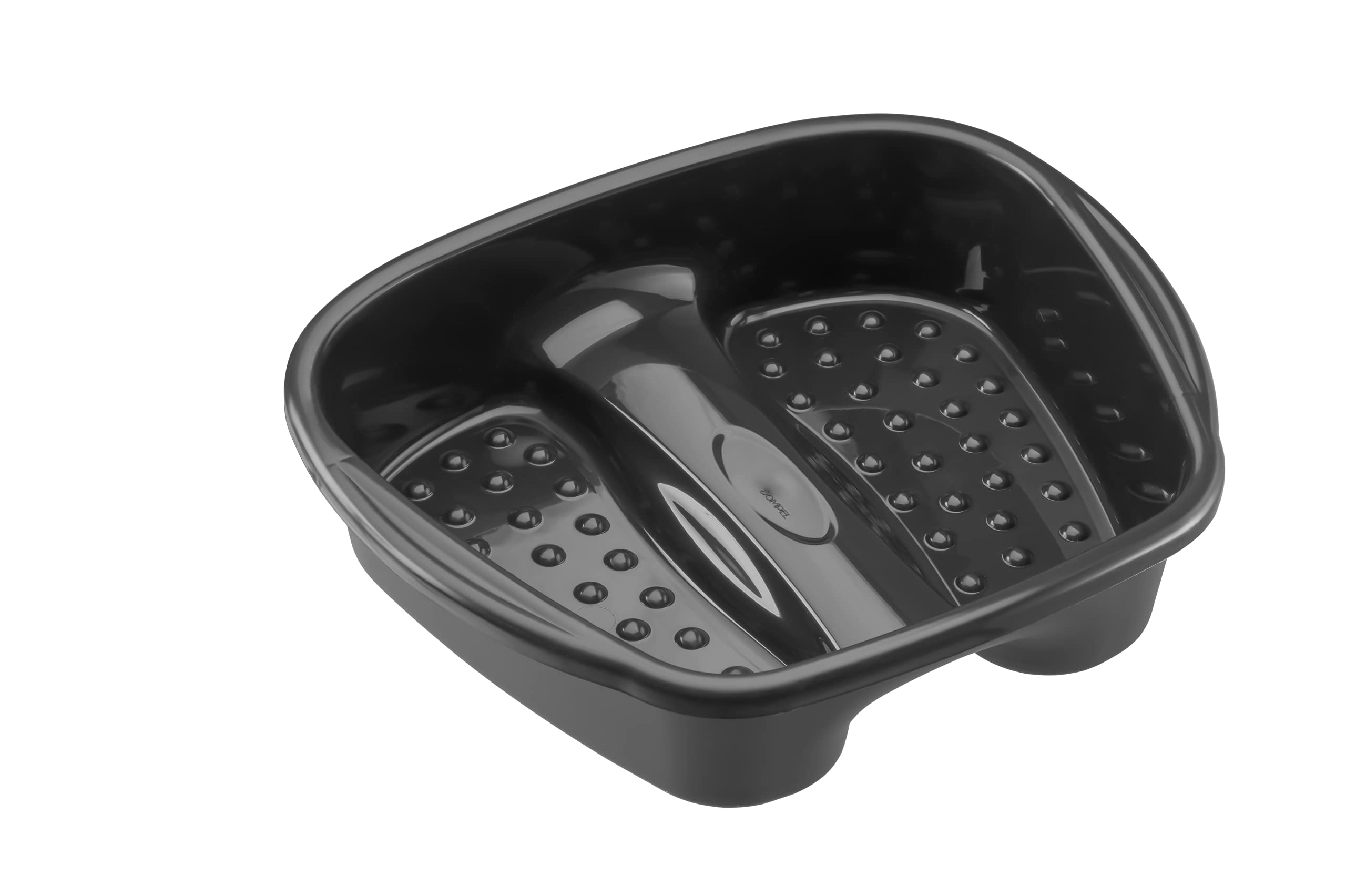 DOMPEL Cuenca de Pedicura de Polipropileno para Pies - Peluquería/Barbería/Perfumería/Cosméticos/Salón - MADE IN BRASIL - Negro