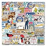 VICATA 50 Pcs FFA Sticker Waterproof Agriculture Decals Vinyl Funny Farm Stickers Water Bottle Laptop Phone Luggage Scrapbooking Guitar Hardhat Notebook Bike Christmas Gifts for Teens Students Teacher