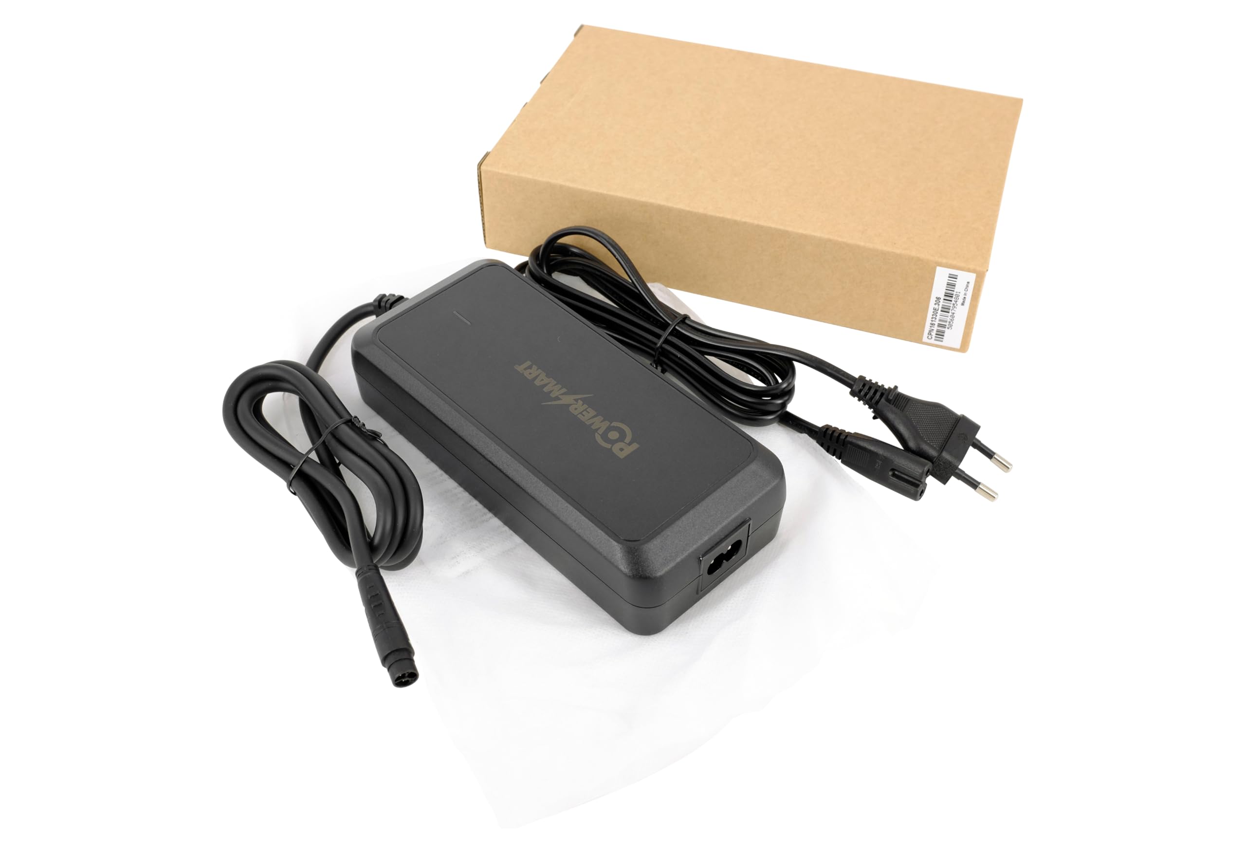 PowerSmart Caricabatterie 54,6 V 3 A a 3 poli per biciclette elettriche con batteria al litio da 48 V, sostituisce Mate X 750 W 48 V (MAX 3 poli) 14,5-17,5 Ah