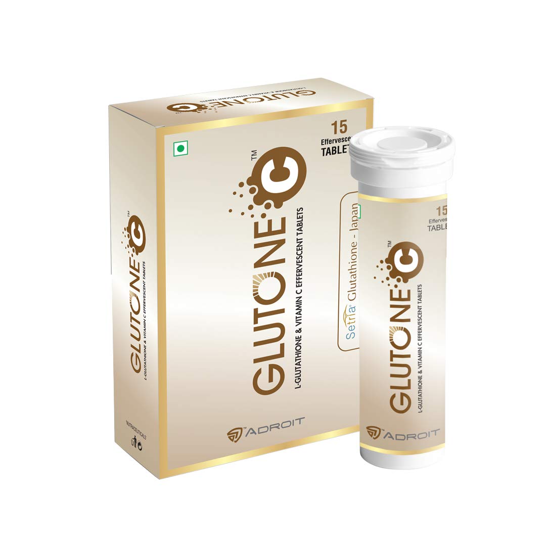 Buy Glutone CGlutathione & Vitamin C Effervescent Tablets Made with