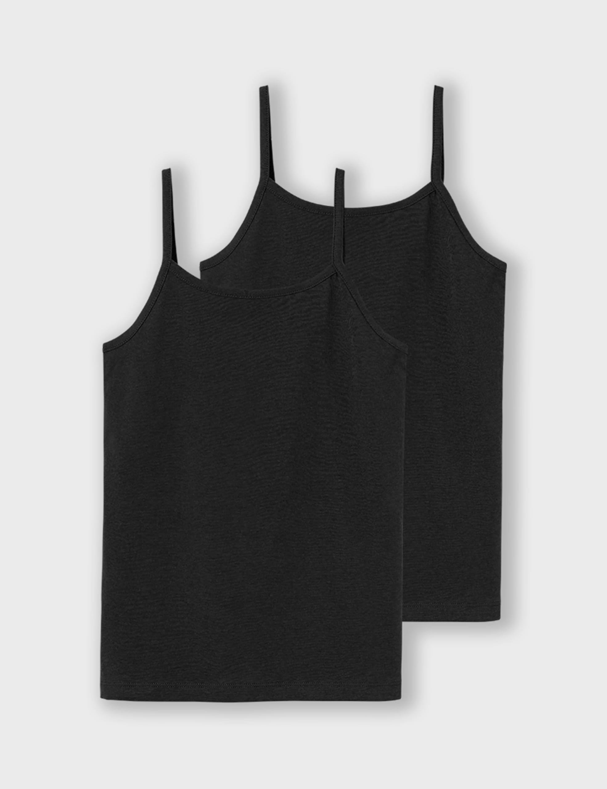Name IT Nlfnove Strap Short S Top 2p Noos Débardeur Fille (Lot de 2)