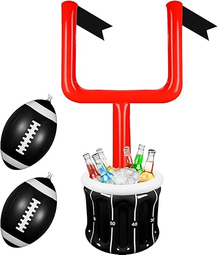 Miniatura 1 de Zhanmai Enfriador inflable grande de fútbol para fútbol, barra de servir, contenedor de comida inflable, soporte para bebidas, piscina para