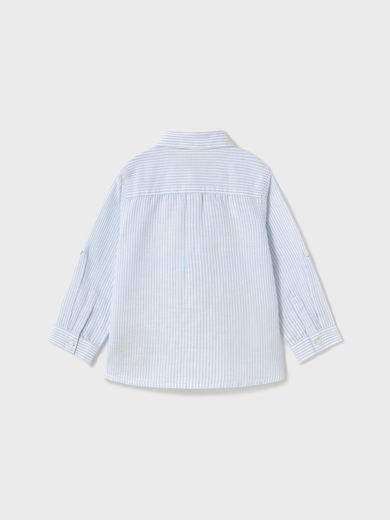 Mayoral Camisa m/l Lino c/Camisero para bebé niño 12 Meses (80cm)