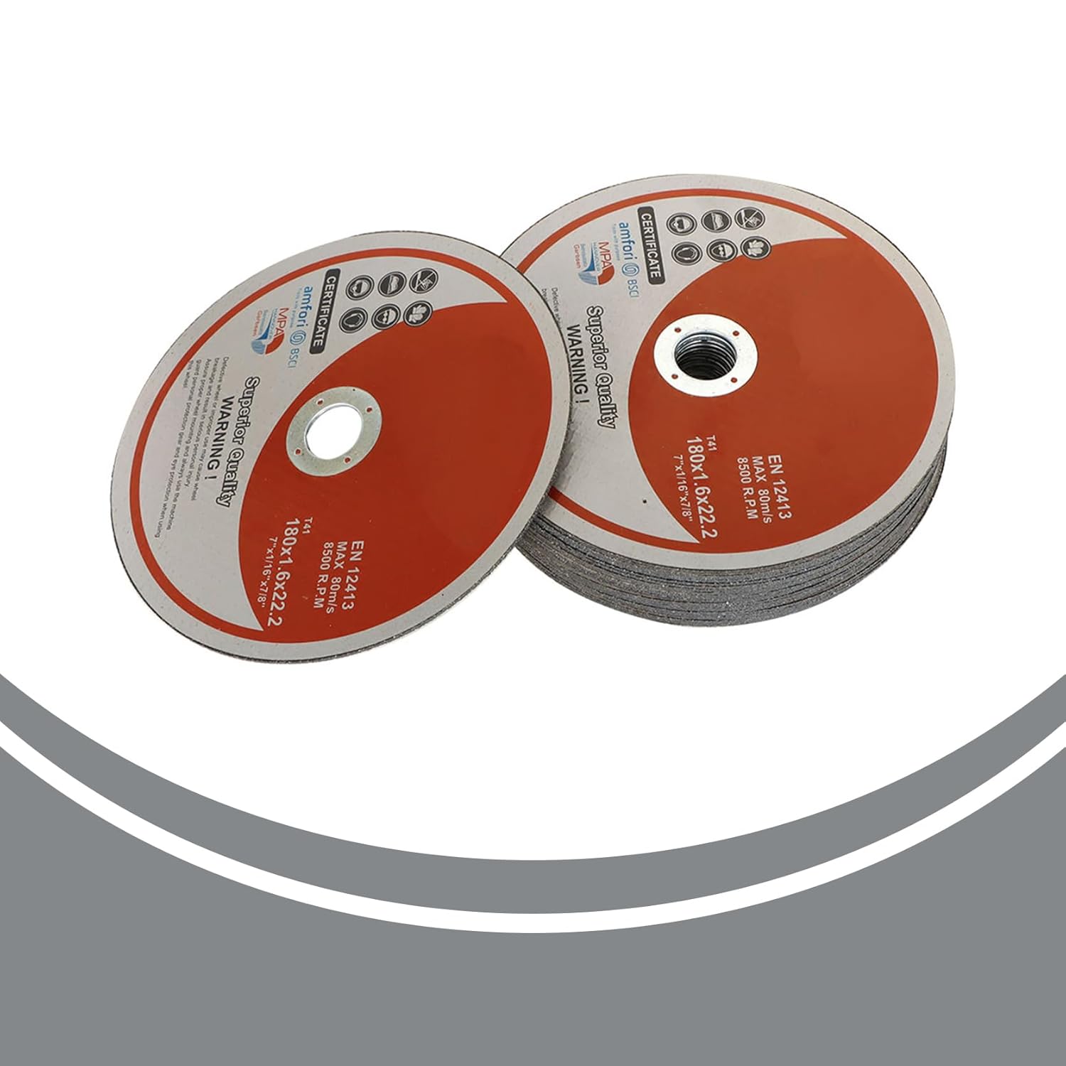 50-Pack Cut-Off Wheels, 7 x1/16 x7/8 Metal & Stainless Steel Cutting Wheel, Thin Metal Cutting Disc for Angle Grinder 8,500 RPM