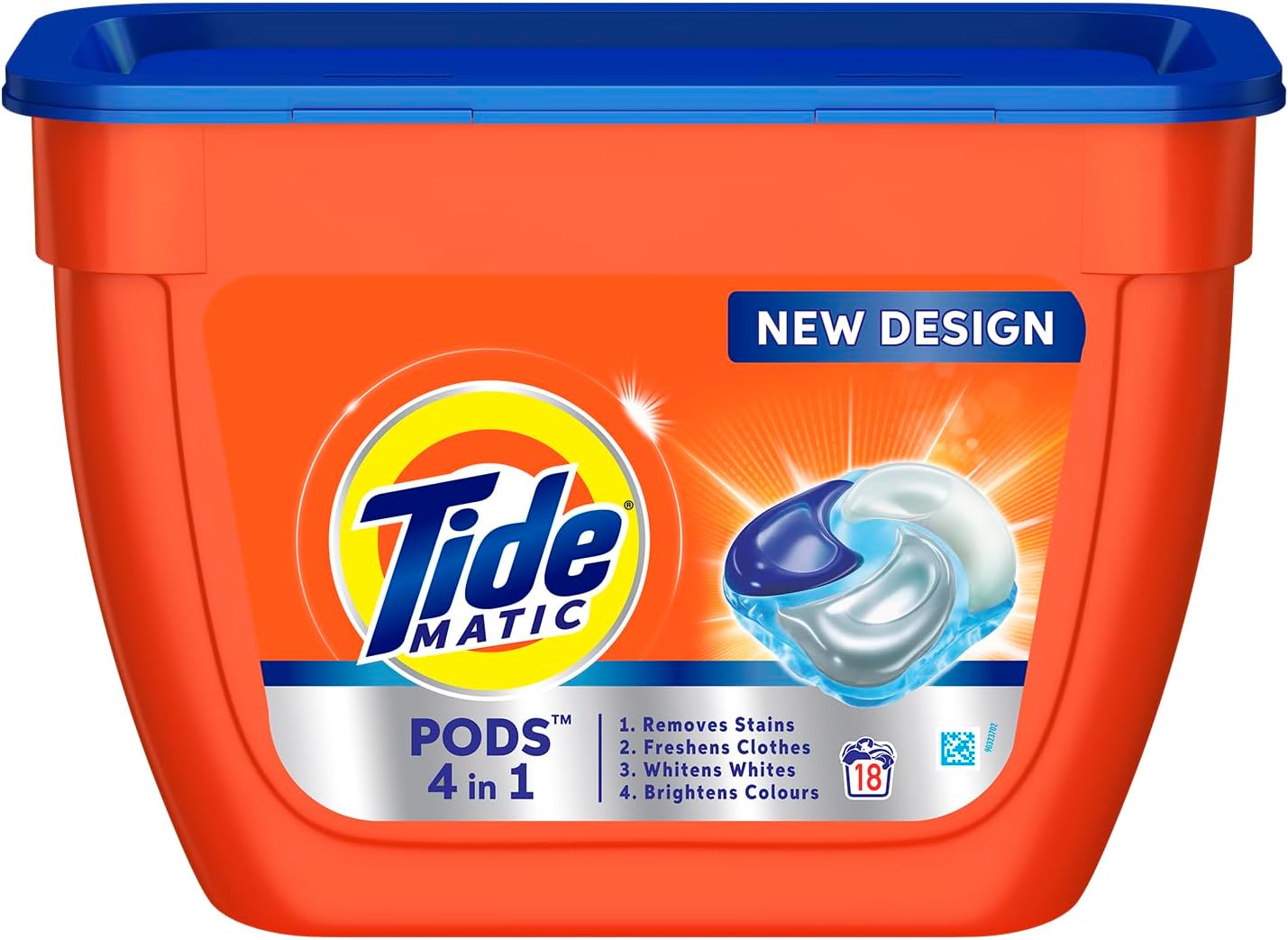 Tide Matic 4in1 PODs Detergent Pack 18 ct for Top & Front