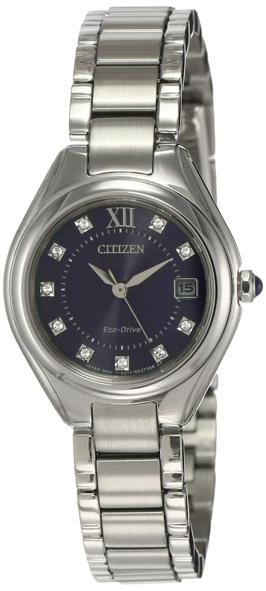 Citizen Stainless Steel Eco-Drive Analog Blue Dial Silver Strap Womens Watch-Ew2540-83L (B08GKG98WD) Amazon Price History, Amazon Price Tracker