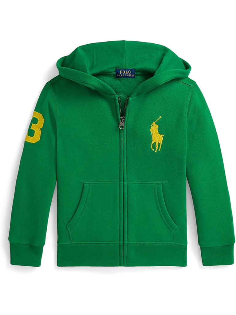 Green Polo Ralph Lauren Big Pony Fleece Full-zip Hoodie (toddler/Little Kid)