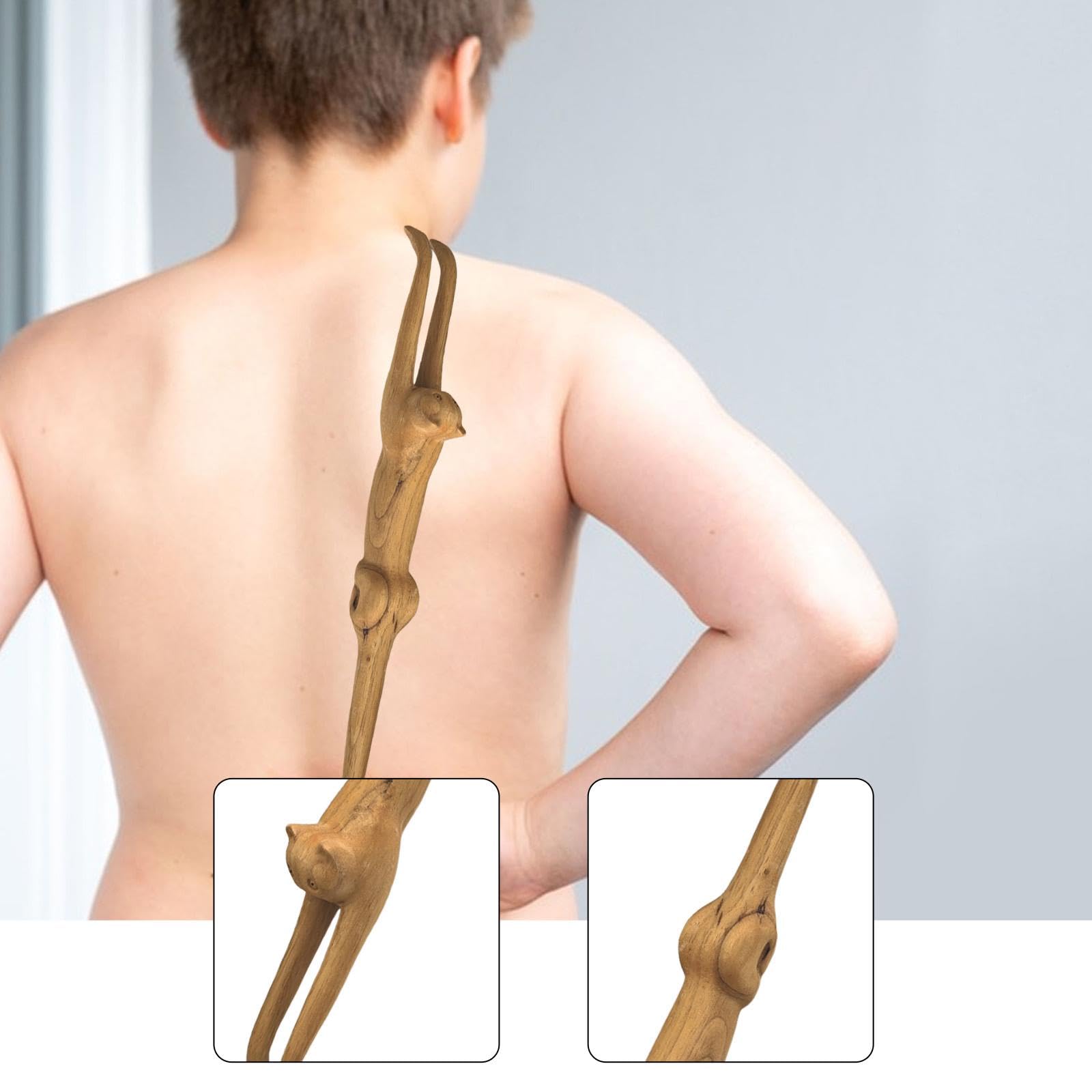 Rascador de Espalda con Mango Largo para Adultos, Ergonómico, 45 Cm (17,72 Pulgadas), Ideal para Hacer Cosquillas Y Rascarse de Estar O en