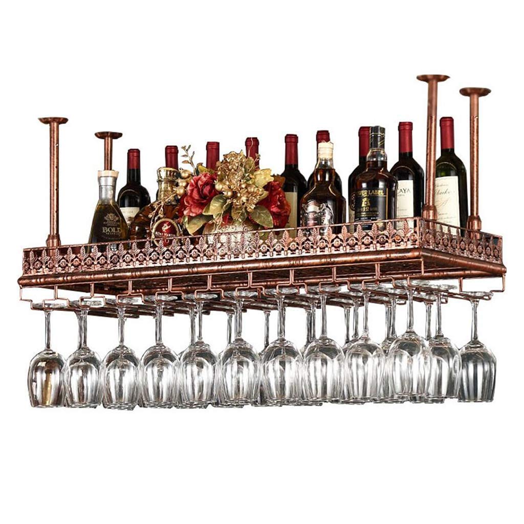 Étagère murale vintage pour bouteilles de vin style bistrot Bro
