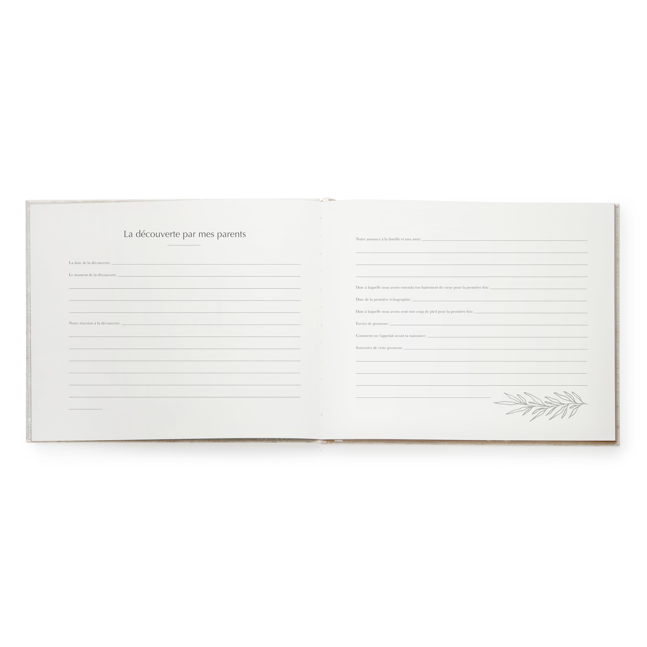 Your Edition Journal de bébé - Livre de souvenirs pour les futures mamans - Livre de grossesse de luxe - Planificateur de grossesse - Cadeau de grossesse pour les nouveaux parents avec liste de