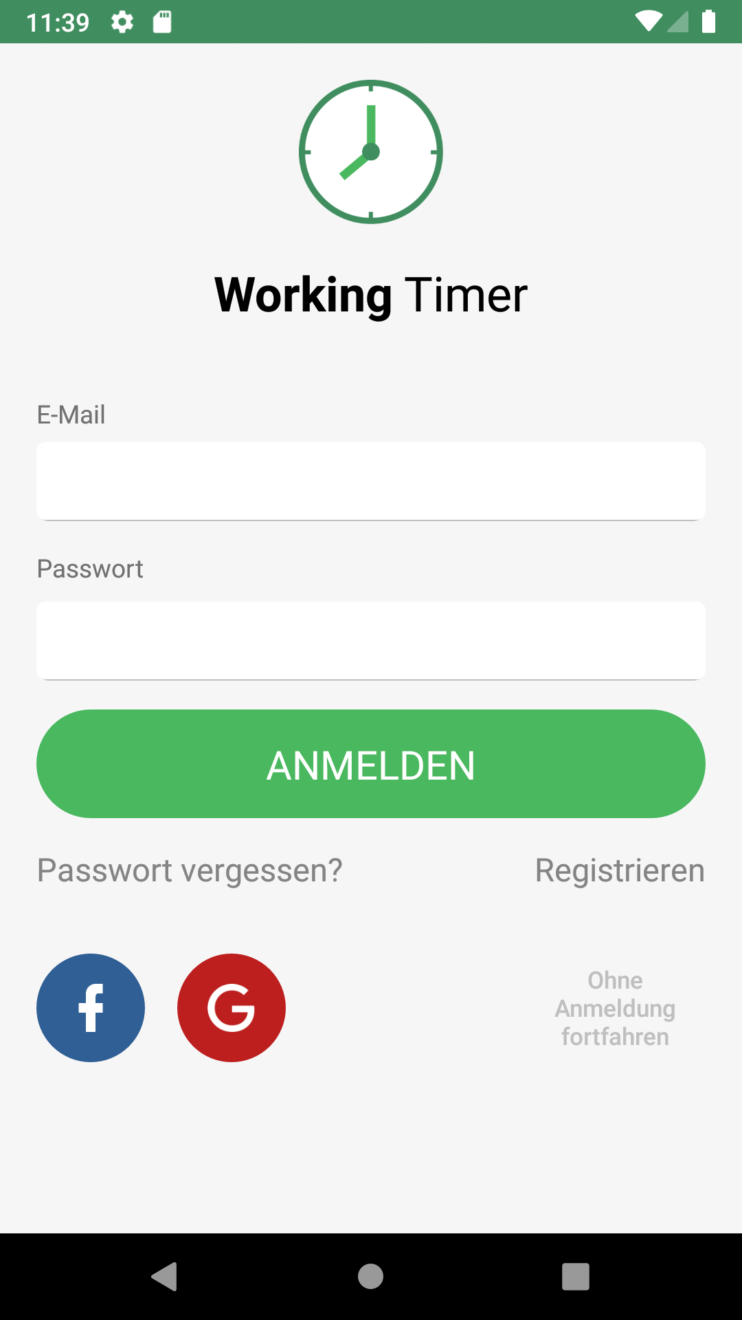 Working Timer - Arbeitszeiterfassung-App im Amazon Appstore