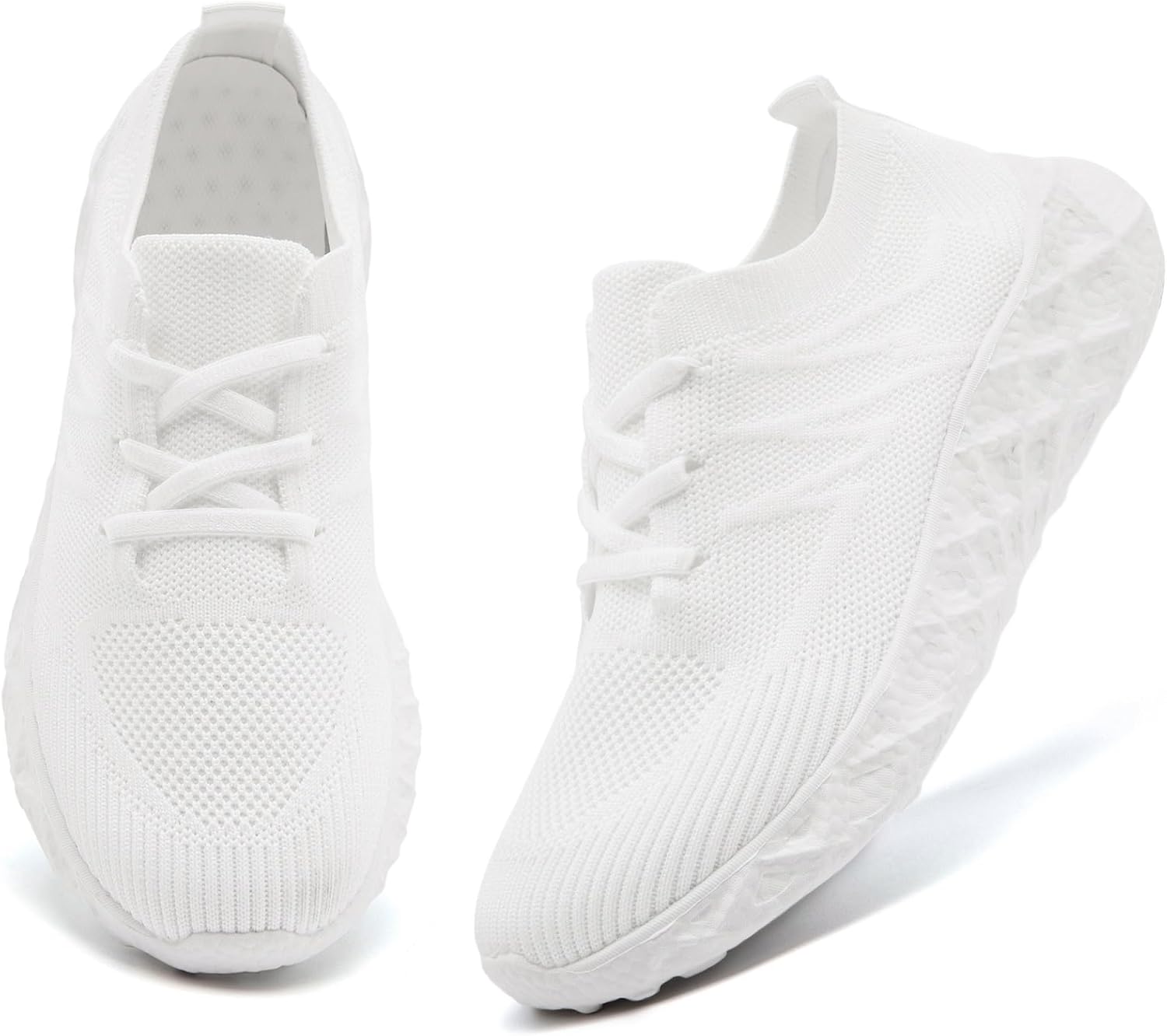 Womens Slip Resistant Work Shoes Tennis Running Fashion Sneakers Comfortable Athletic Gym Workout Slip on Shoes