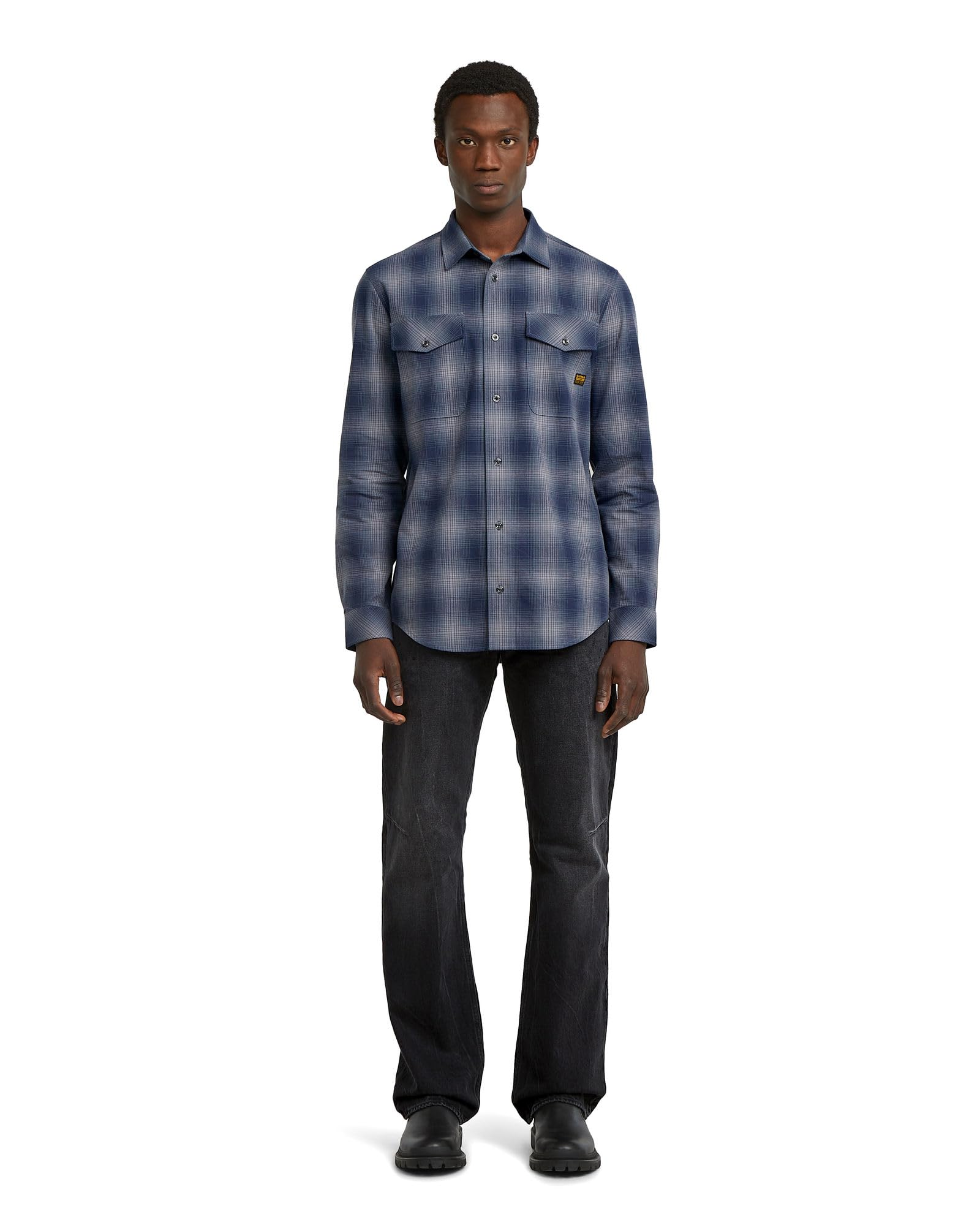 G-Star Herren Marine Slim Long Sleeve Shirt