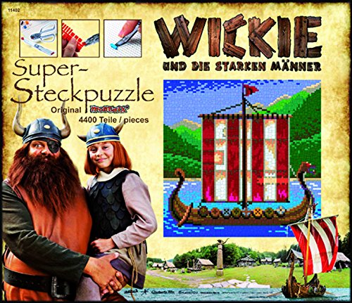 Cartronic 11402 - Wickie-Steckbild, Wikinger-Schiff, 40 x 40 cm Cover