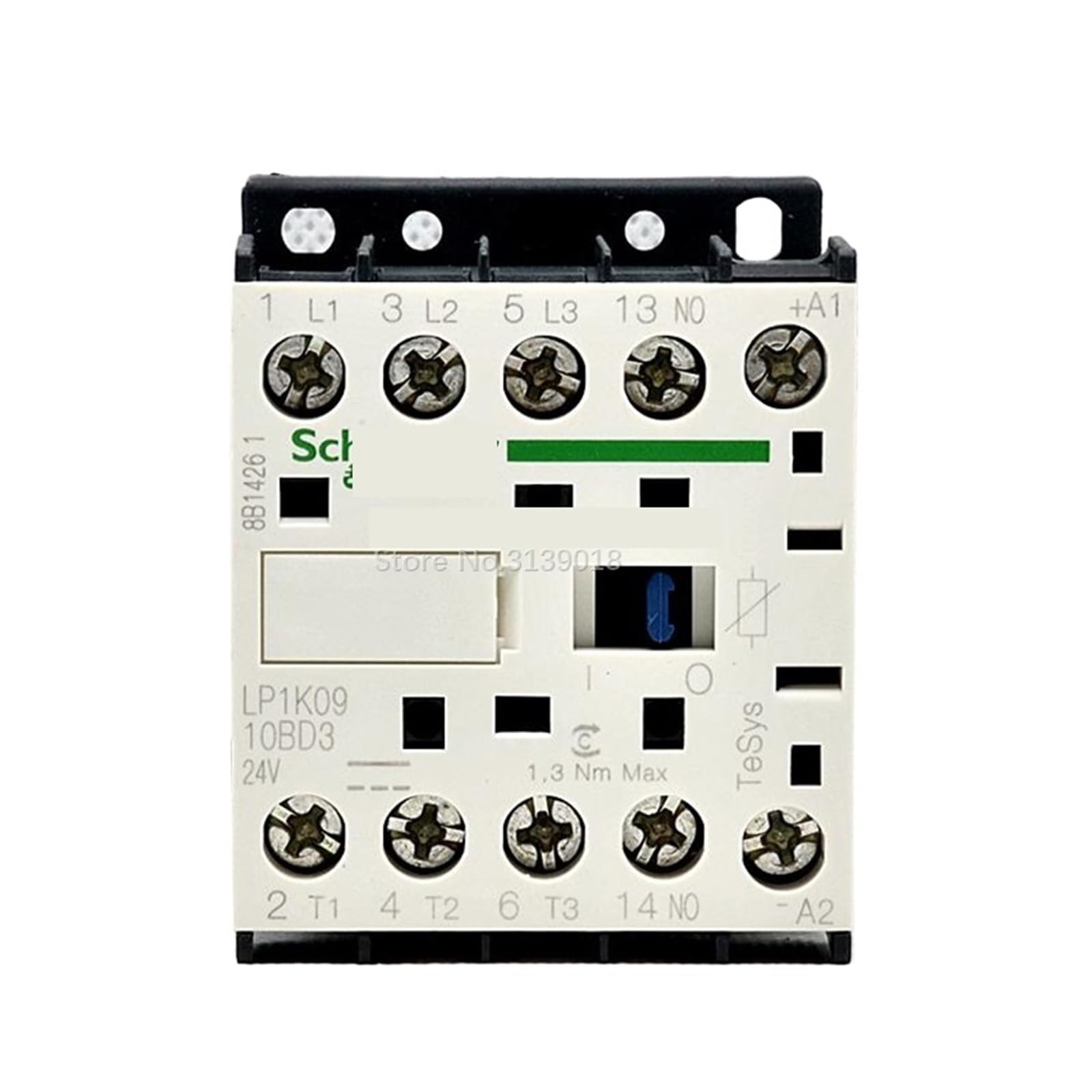 Contacteur triphasé LP1K0910BD3 pour moteur électrique caloporteur 9A bobine DC 24 V 1NO - 6