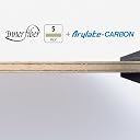 Butterfly, Harimoto TOKOZAMA Innerforce ALC FL 5-ply Wood + 2 Arylate-Carbon (Innerfiber), Table Tennis, Table Tennis Blade, Brown gallery image