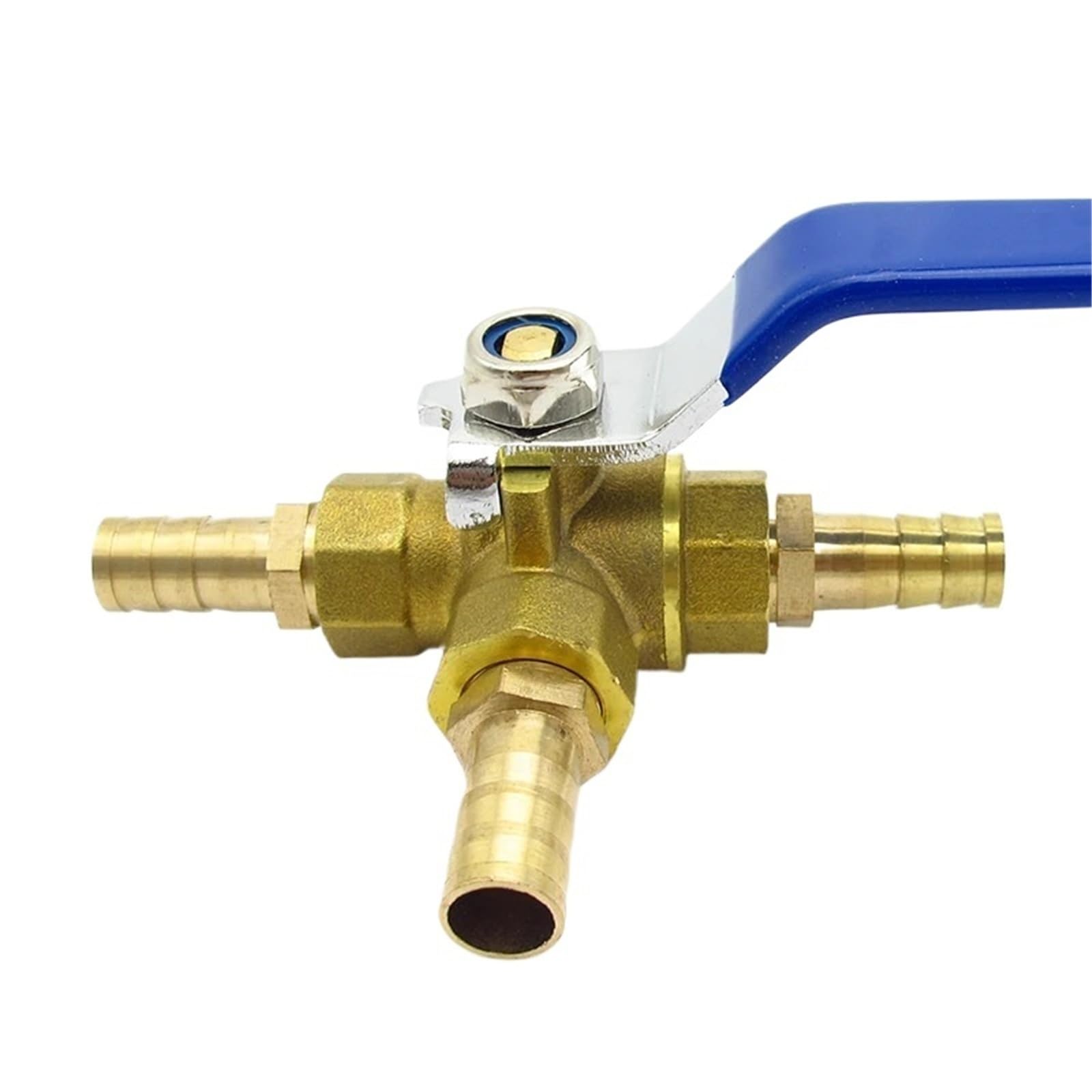 Connecteur de robinet en laiton à trois voies L pour tuyau cannelé 32mm