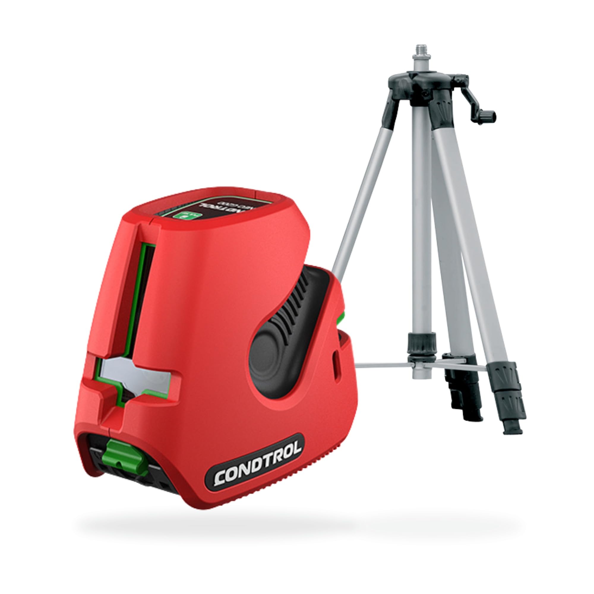 CONDTROL - SET Laser a linea NEO G220 Verde + Treppiede - Portata di livello 30 m - 2 Linee + Punti a piombo - 2 Modalità - Ideale per Cantieri - Fornito con Accessori