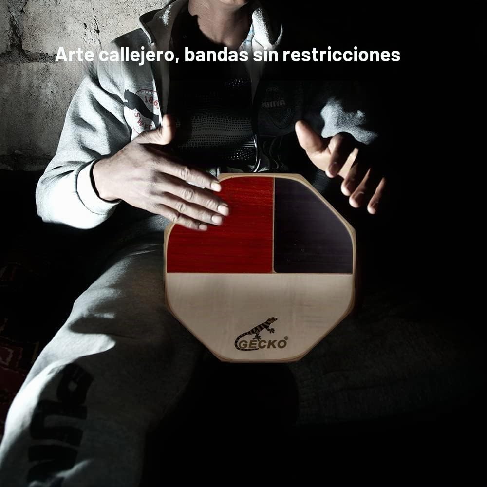 Cajón Instrumento Musical de Percusión Profesional, Caja Flamenca de Madera con Sonido Natural y Equilibrado, Ideal para Principiantes y Músicos Avanzados, Uso en Presentaciones, Grabación y Práctica