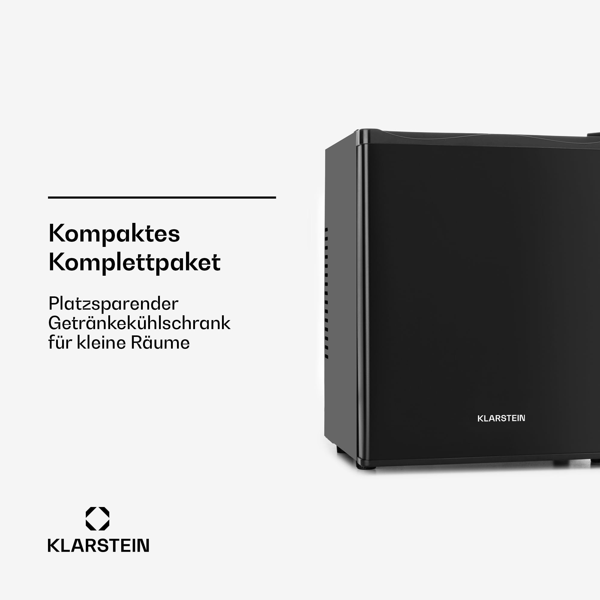 Klarstein Mini Kühlschrank für Zimmer, 23L, für Getränke & Kosmetik, Kleine Minibar, Leise, Verstellbare Ablage, Kleiner Skincare Kühlschrank 5-15°C