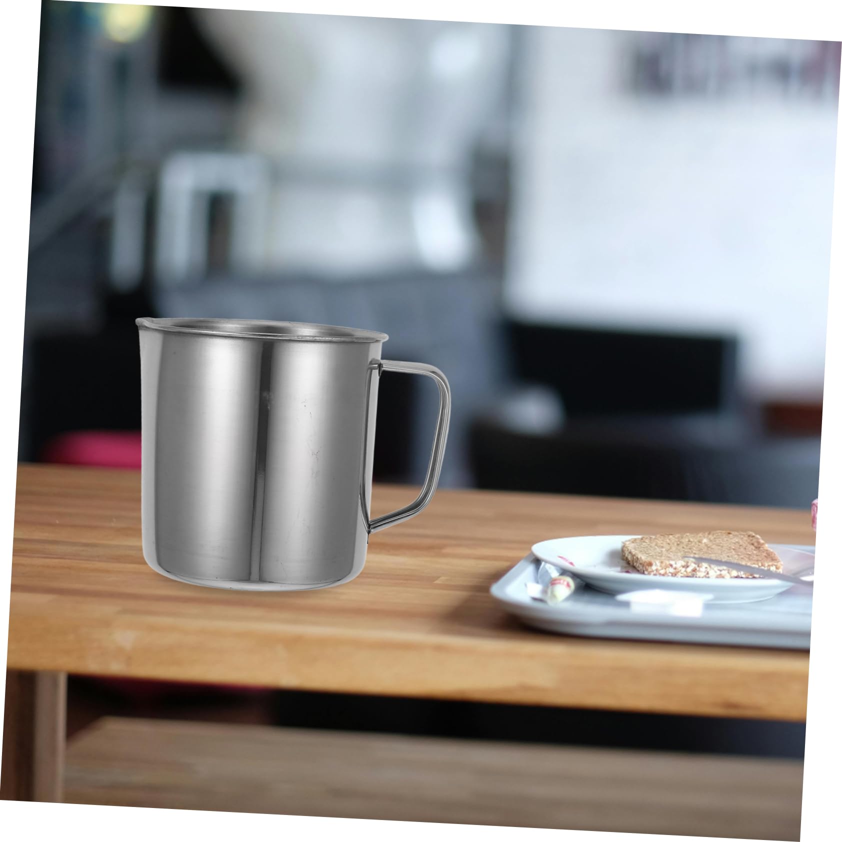 2piezas Vaso Medidor De Líquidos Tazas Inoxidable Resistente Para Panadería
