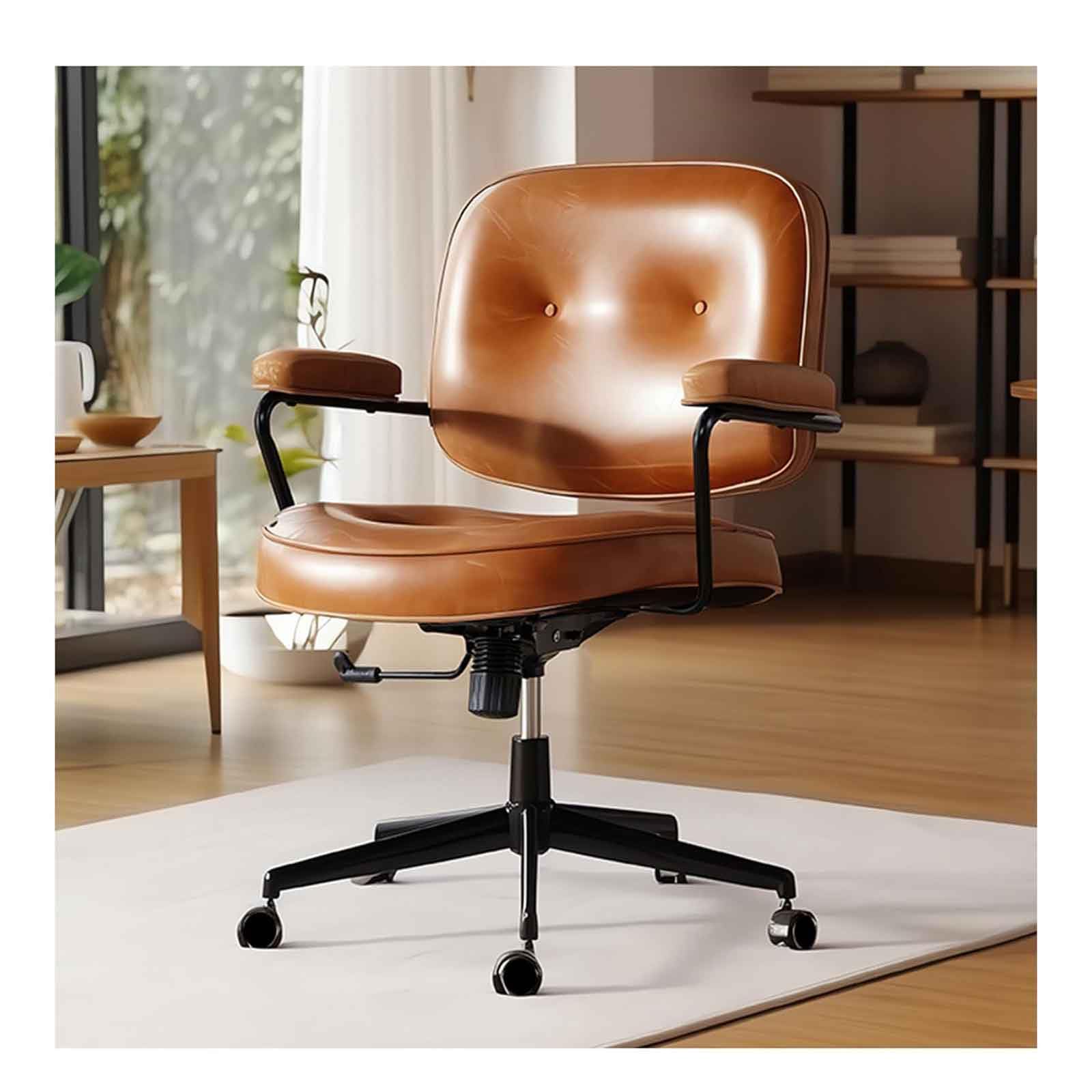 Chaise de bureau pivotante pour soulager le mal de dos devant l'écran