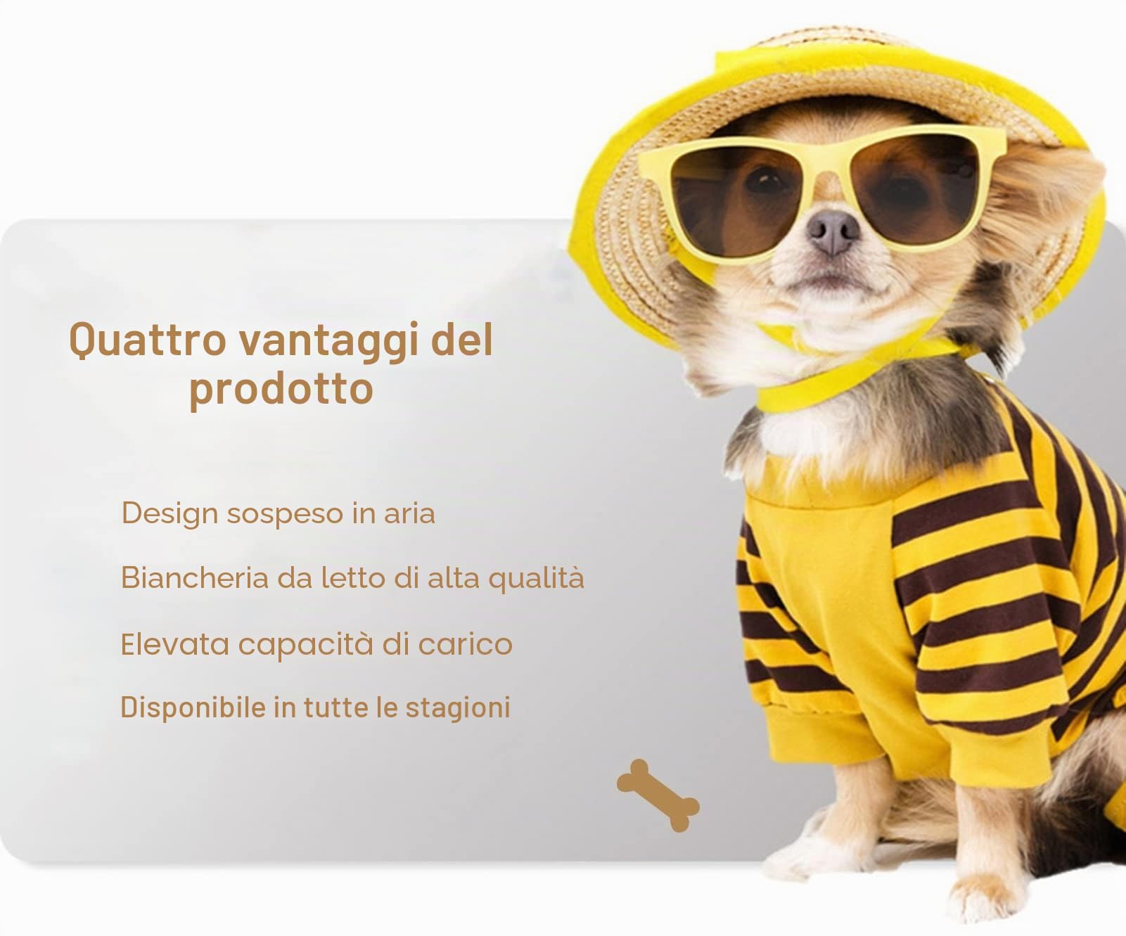 Letto per Cani Cucce Rialzate per Cani con Struttura In Legno E Cuscino di Supporto, Cucce Rialzate per Animali Domestici con Sponde, Culle Rialzate Lavabili per Cani S M L XL(S-54x39x38cm/21x15x15")