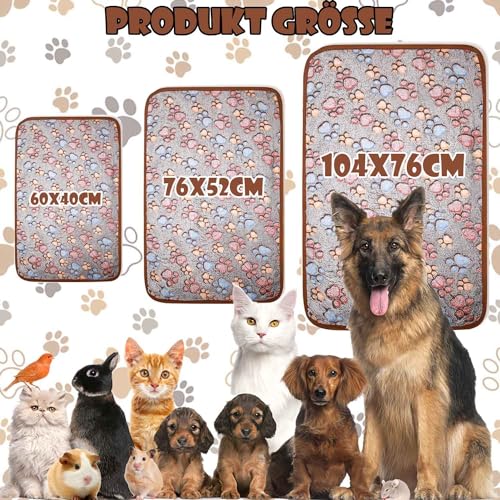 Duscdesp Meerschweinchen Decke, 3 Stück Klein Waschbar Kleintier Fleece Bett Matte, Wiederverwendbare Haustierdecken Fleecedecken, Käfig Einlagen für Hamster Kaninchen Kätzchen(60 * 40cm)