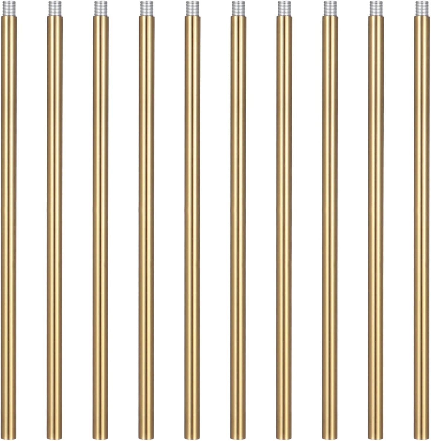 10 Pieces Thread Extension Rods and Connectors for Light Fixtures, Chandeliers, Pendant Lighting