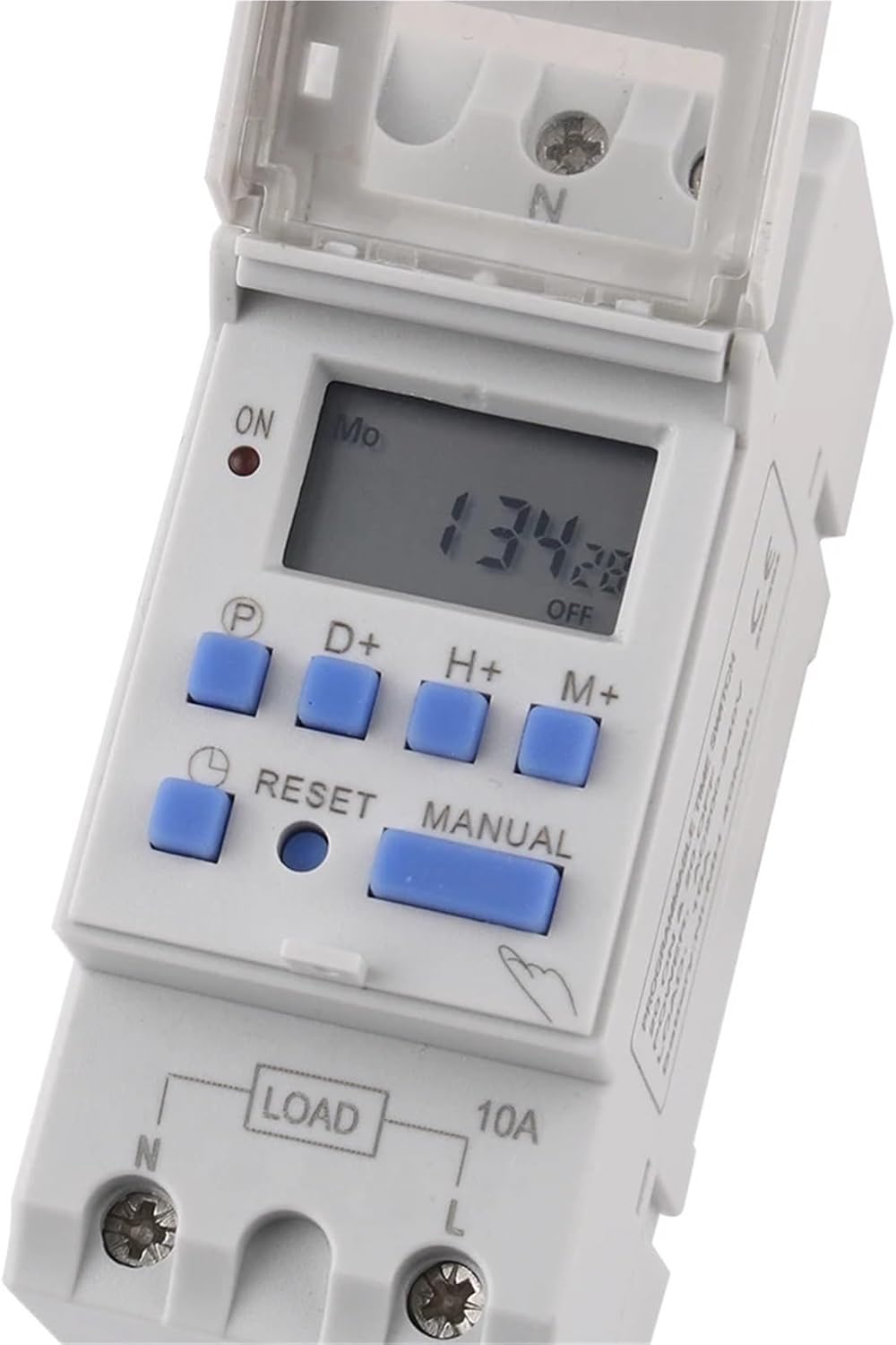 1pc Electronic Weekly 7 Days Programmable Digital Timer Switch Relay Control 220V 230V 10A Din Rail THC15A(1NO1NC 110V-220V)