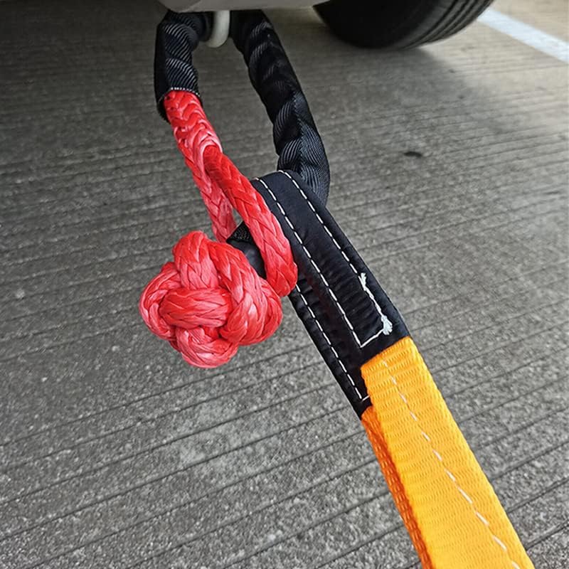 2PCS 1/2" Soft Shackle Rope Synthetic Tow Recovery Strap 38000lbs Breaking Power